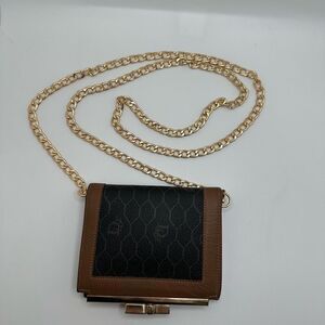 Dior Vintage Trotter Honeycomb Compact Wallet Brown Black